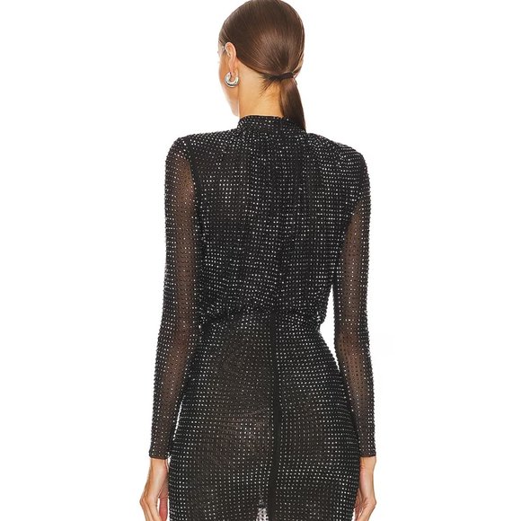 Self Portrait - Mesh Rhinestone Dress - Picture 3 of 4